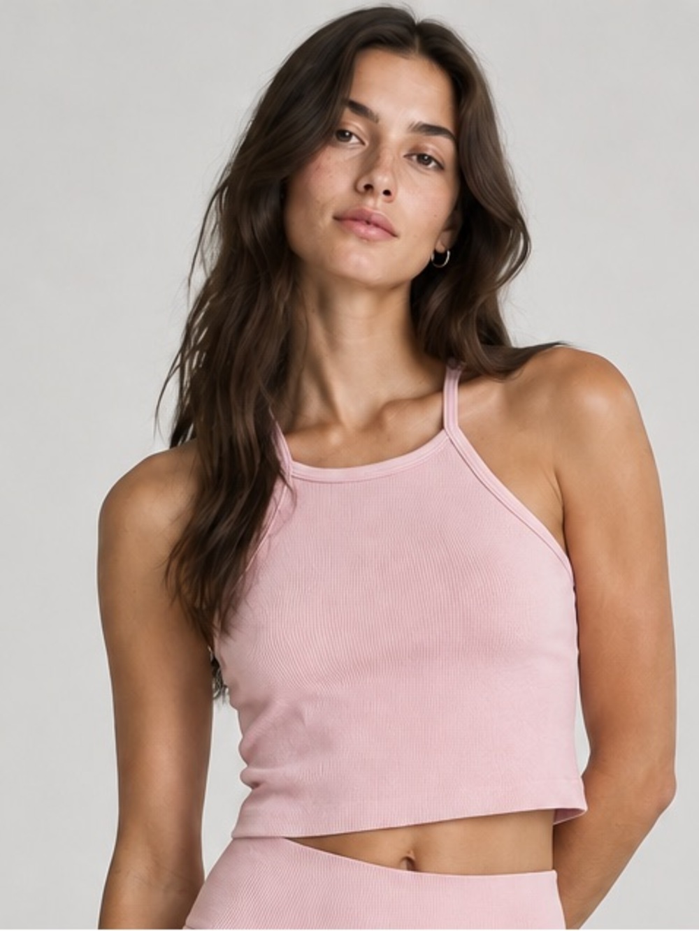Aritzia TNA Pink Ribbed Tank Top (NEVER WORN)